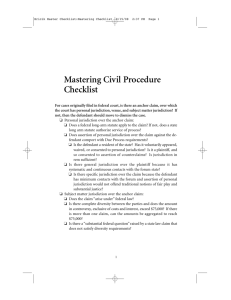 Mastering Civil Procedure Checklist