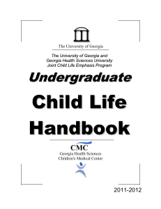 Undergraduate Child Life Handbook
