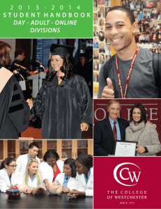 TABLE OF CONTENTS - The College of Westchester Library