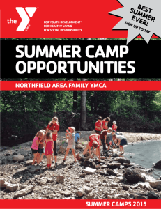 Y Summer Camps 2015 - Northfield Area Family YMCA