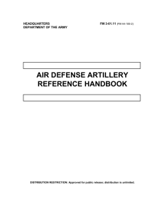 FM 3-01.11: Air Defense Artillery Reference Handbook