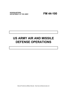 US Army Air and Missile Defense Operations