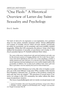 A Historical Overview of Latter-day Saint Sexuality and Psychology