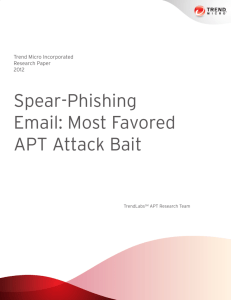 Spear-Phishing Email: Most Favored APT Attack Bait