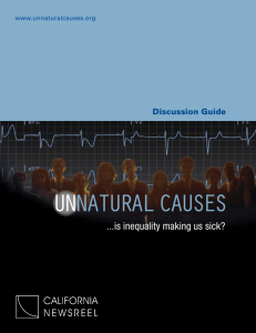 Discussion Guide - Unnatural Causes