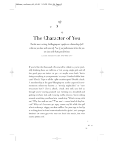 The Character of You