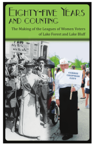 Eighty-five Years and Counting - League of Women Voters | Lake