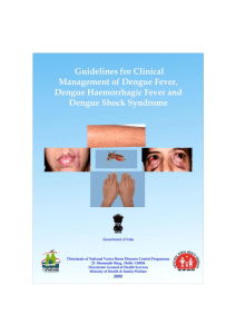 guidelines on clinical management of DF/DHF/DSS