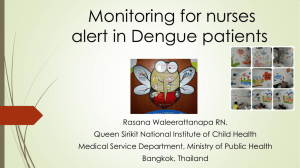 Role of Nurses at OPD for Dengue patients