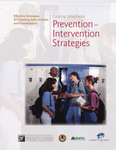Creating Schoolwide Prevention and Intervention Strategies