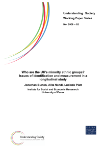 Who are the UK's minority ethnic groups? Issues of identification and