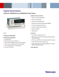 Digital Multimeters