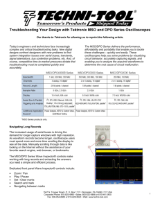 Troubleshooting Your Design with Tektronix MSO and - Techni-Tool