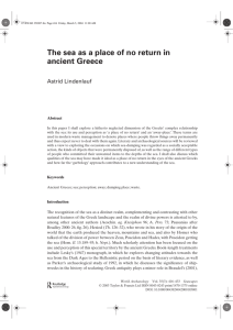 The sea as a place of no return in ancient Greece