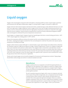 Liquid oxygen - Air Products and Chemicals, Inc.