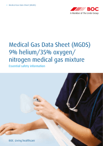 9% helium/35% oxygen/ nitrogen medical gas mixture