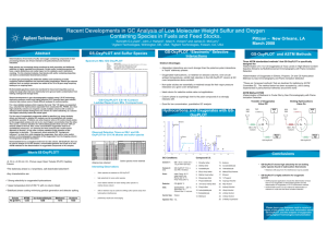 Recent Developments in GC Analysis of Low Molecular Weight