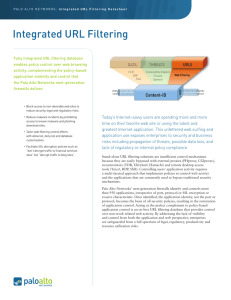 Integrated URL Filtering