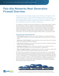 Palo Alto firewall Feature Overview