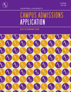 campus admissions application