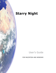 Starry Night Pro User's Guide
