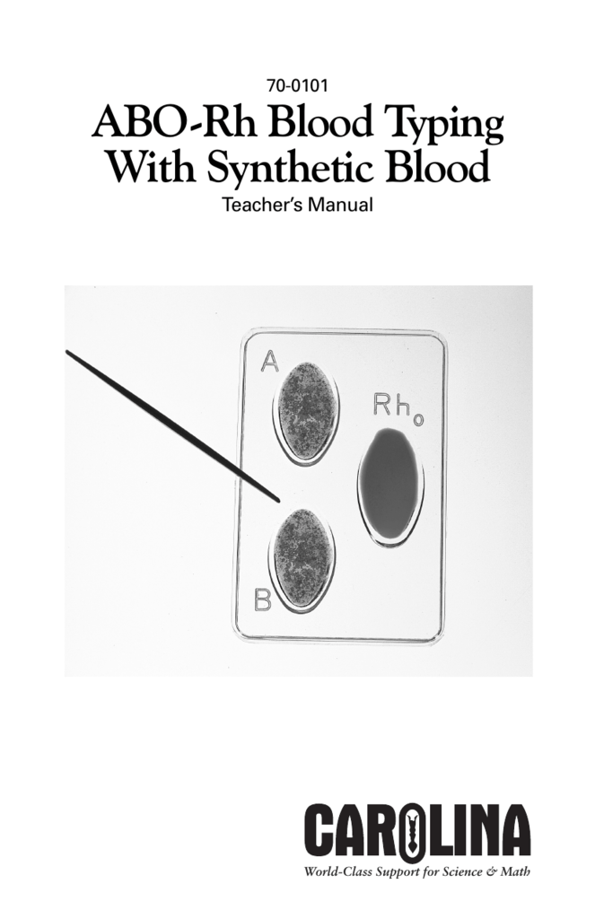 Abo Rh Blood Tyg Manual Abo Rh Blood Tyg Manual