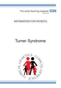 Turner Syndrome - Leeds Teaching Hospitals NHS Trust