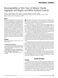 Biocompatibility In Vitro Tests of Mineral Trioxide Aggregate and