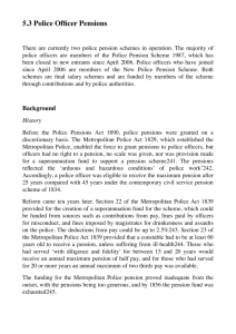 Winsor Part 2 on Police Pensions