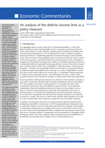 An analysis of the debt-to-income limit as a policy measure