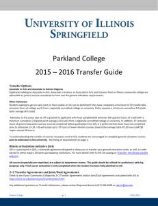 Parkland College - University of Illinois Springfield