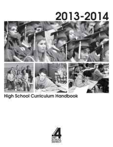 High School Curriculum Handbook