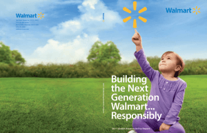 Building the Next Generation Walmart... Responsibly