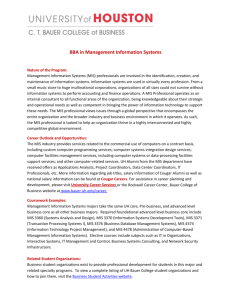 BBA in Management Information Systems