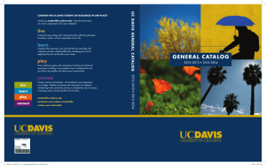 UC Davis 2012-2014 General Catalog