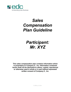Sales Compensation Agreement