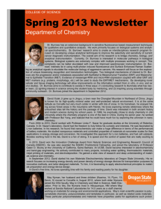 Spring 2013 Newsletter - Department of Chemistry