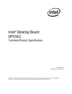 Intel® Desktop Board DP55KG Technical Product Specification