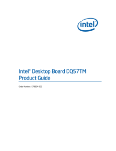 Intel® Desktop Board DQ57TM Product Guide