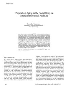 Population aging as the social Body in representation and real life