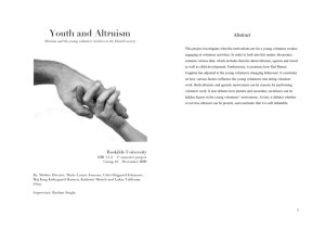 Youth and Altruism - Roskilde University Digital Archive
