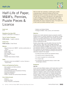 Half–Life of Paper
