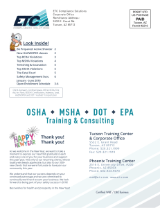 OSHA MSHA DOT EPA - ETC Compliance Solutions
