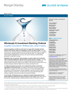 Wholesale & Investment Banking Outlook 2015