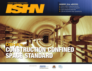 construction confined space standard