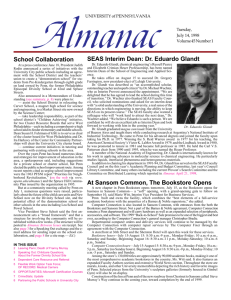 No. 1, July 14, 1998 - University of Pennsylvania