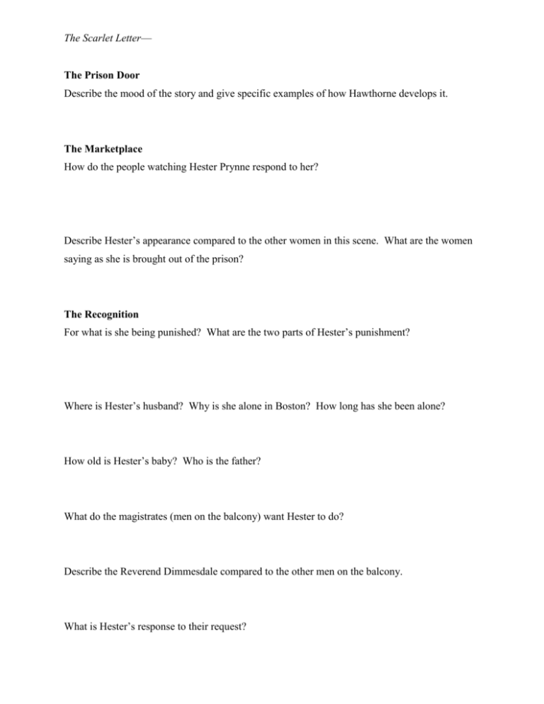 The Scarlet Letter—