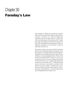 Chapter 30 Faraday's Law