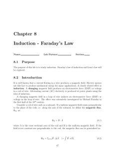 Chapter 8 Induction - Faraday's Law