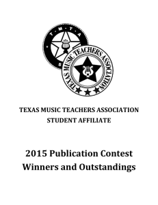 Publication Articles - Texas Music Teachers Association